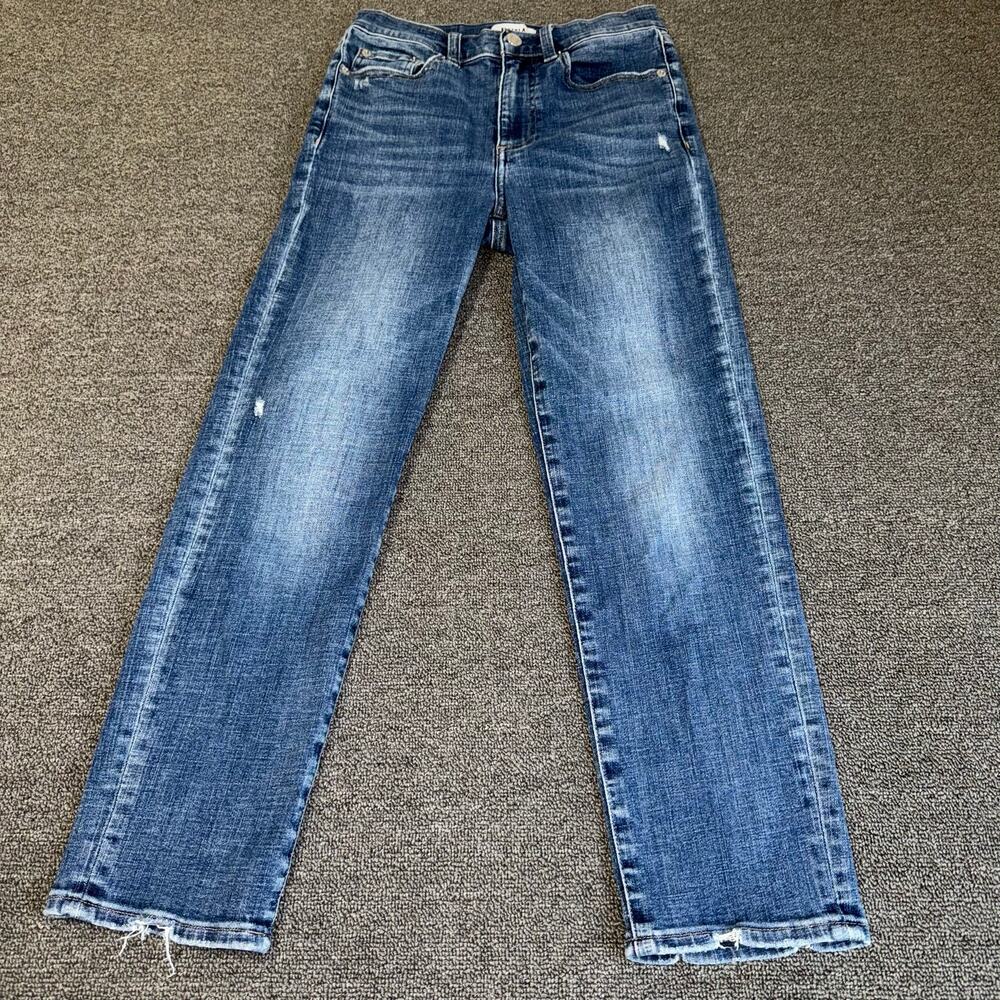 Pistola Jeans Cropped Ankle Straight Jeans Women's Size 26 Blue Medium Wash
